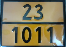 Знак газовоза 1011 (НОВОГО ОБРАЗЦА) Знаки полосы 